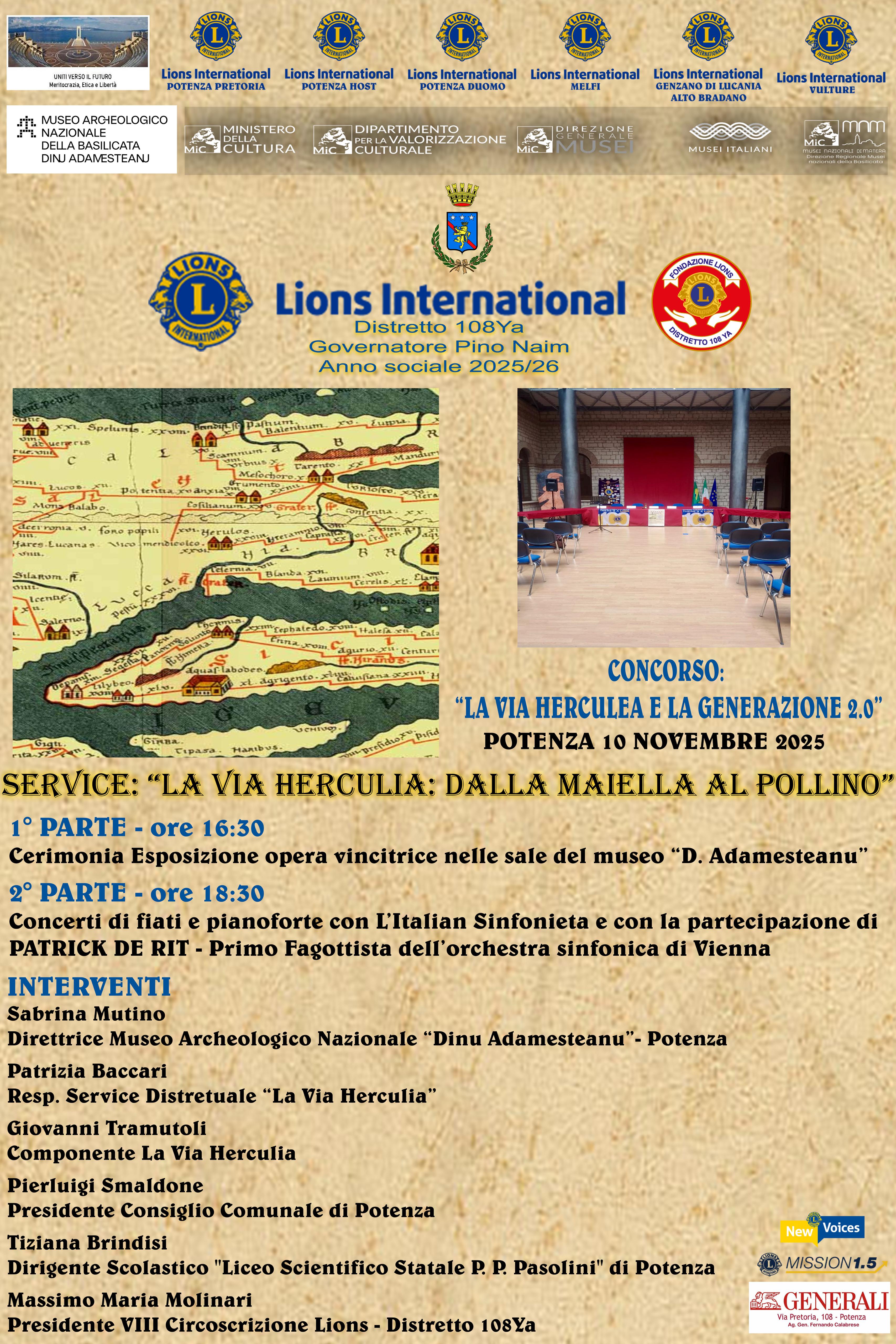 LA VIA HERCULIA 2.0: PREMIAZIONE DEL CONCORSO LIONS AL MUSEO ADAMESTEANU